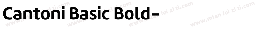 Cantoni Basic Bold字体转换